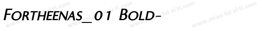 Fortheenas_01 Bold字体转换